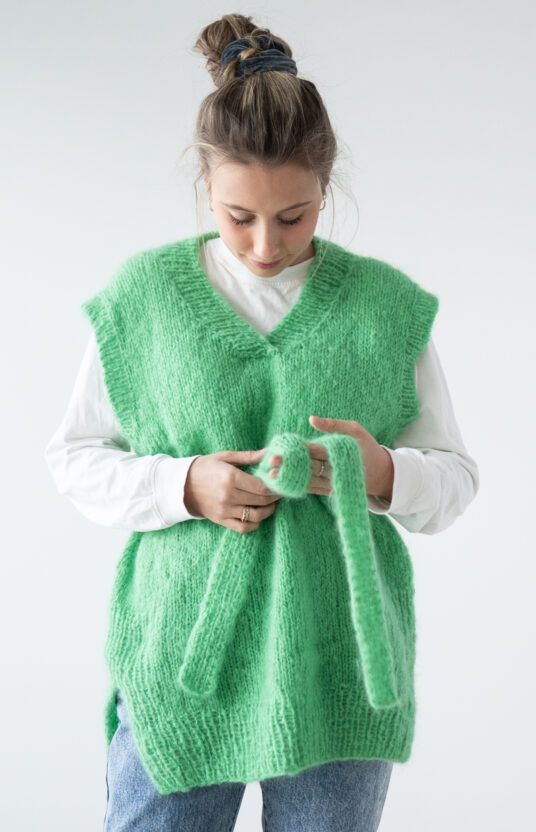 Knitted mohair dress pattern