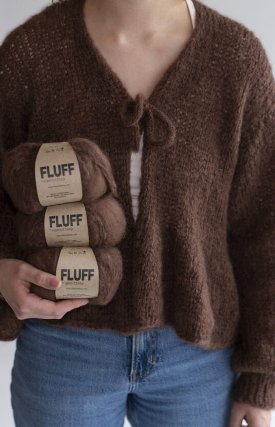 Cardigans with ruffles and drawstrings, Women's cardigan knitting pattern, Mohair knitted cardigan