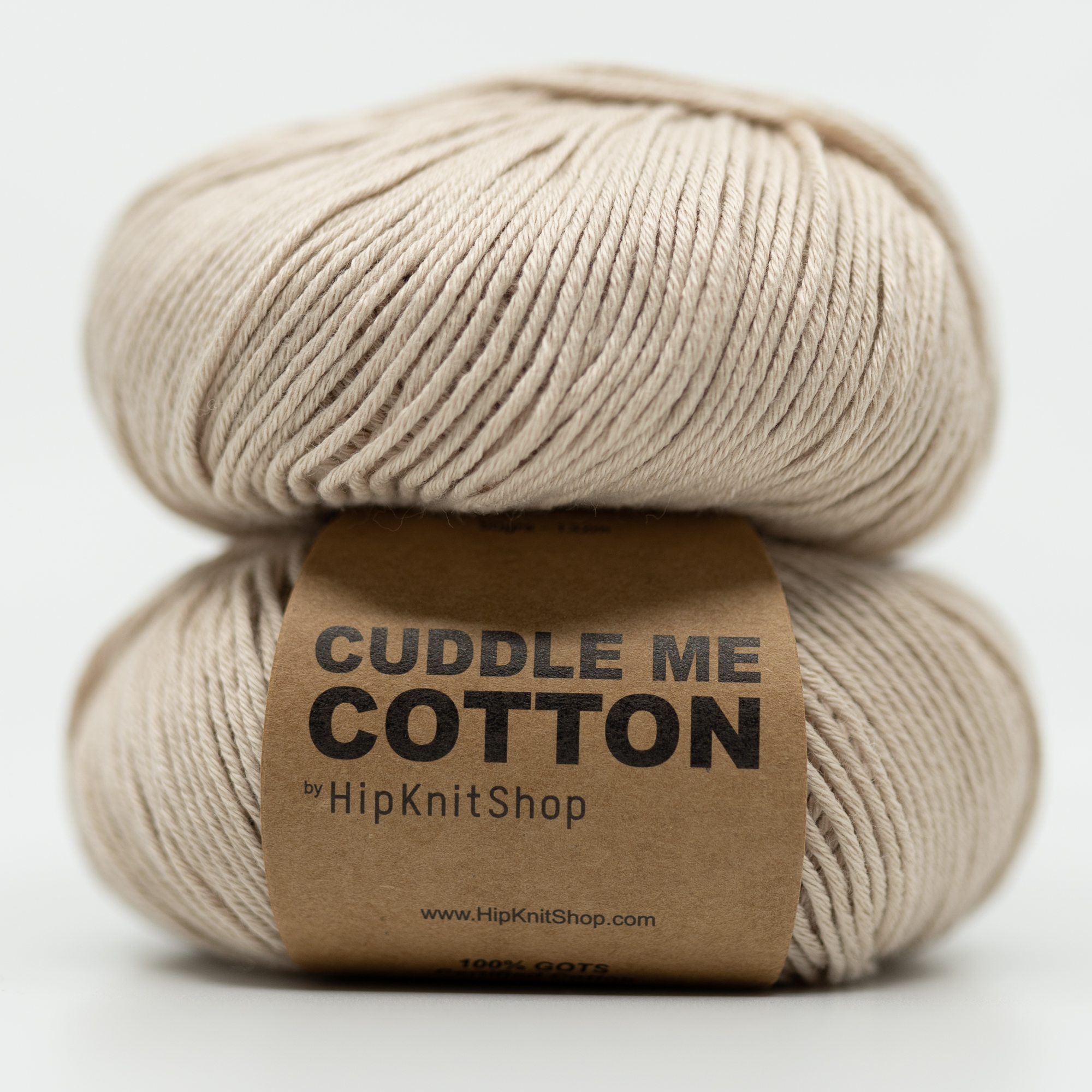212101-Sand - HipKnitShop Cotton yarn beige sand colored
