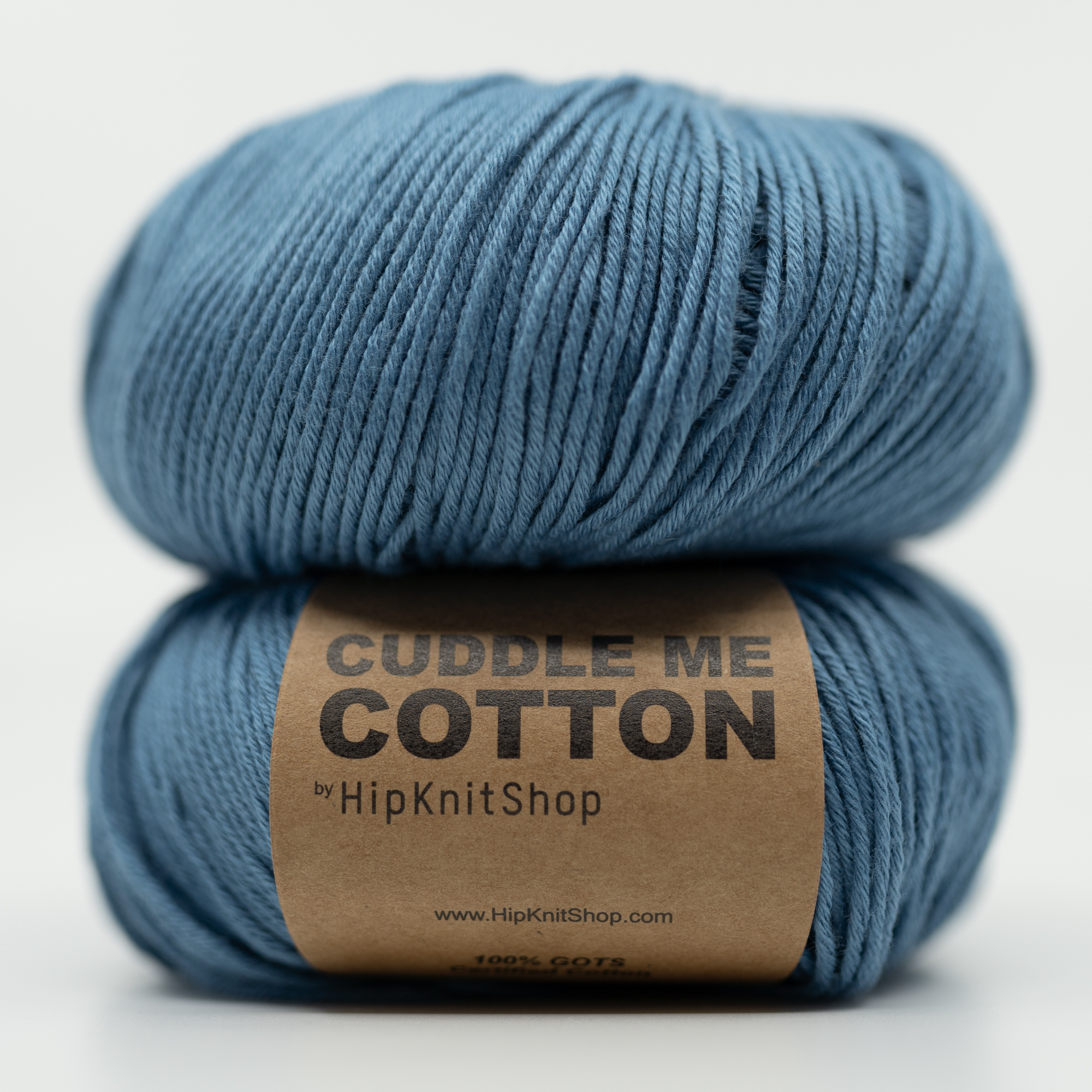 212121-Sail-Away - HipKnitShop Blue colored organic cotton yarn online store