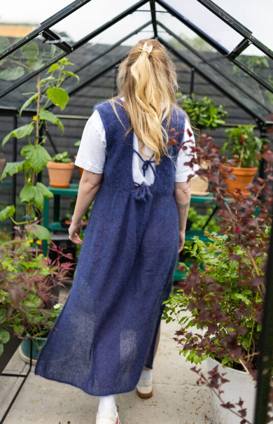 Knitted dress long lacing Ganni inspired dress knit