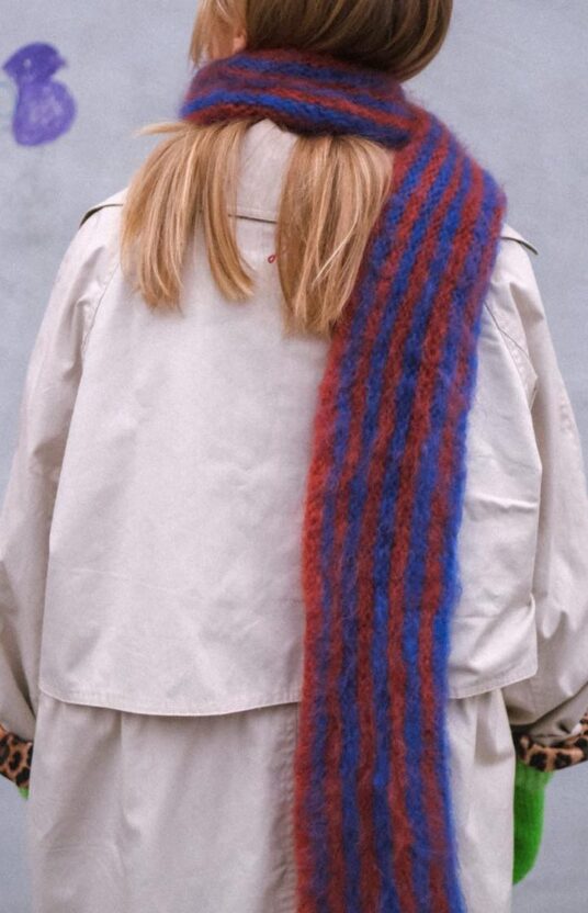 Milan scarf knitting kit