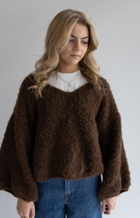 Knitting pattern and yarn for a soft sweater