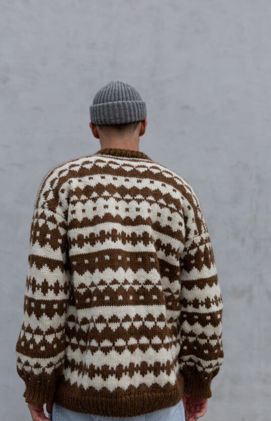 Men's knitted sweater pattern, colorwork. Knitting for men