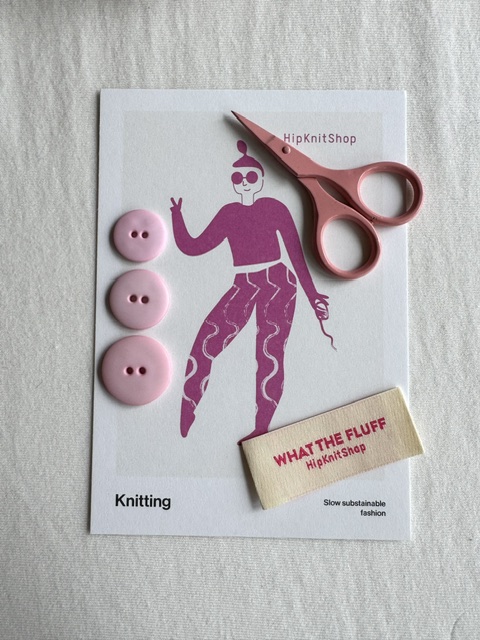 Light pink matte plastic button