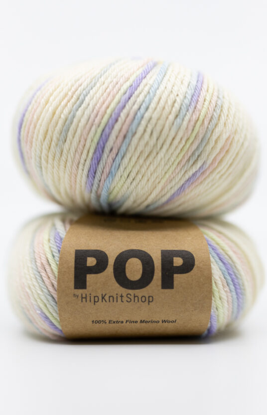 Hand-dyed merino yarn, natural with pastel colors. Hand-dyed yarn online store