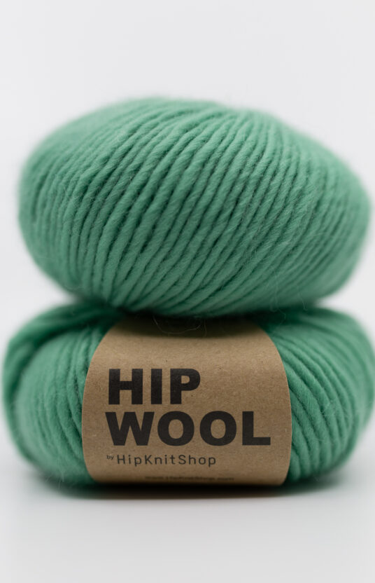 Medium green yarn. Wool yarn for knitting with thick needles. pure wool itch-free wool dusty light green color hip wool