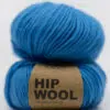 Knall blå garn Hip wool fargerikt strikk nettside garn og strikk