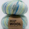 Håndfarget fargerikt ullgarn tykt garn Hip Wool nettbutikk mulesingfri rws