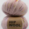 håndfarget garn lys rosa tykt kløfritt ull Hip wool unicorn garn nettside garn og strikk