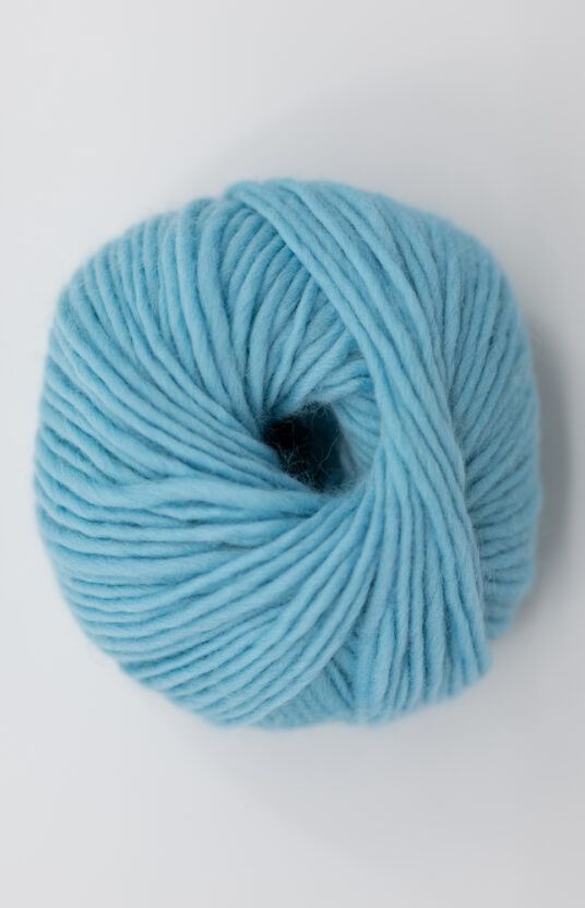 Yarn bright blue color. Powder girl knit yarn. Wool yarn pure wool online store yarn and knit inspiration knit project