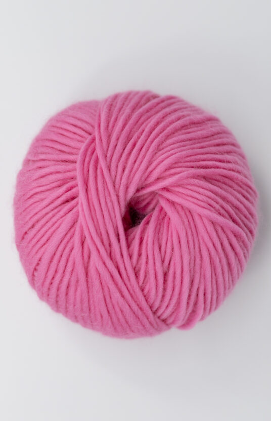 Pink thick yarn. Colorful yarn for knitting with thick needles. Bright pink Hip Wool online store