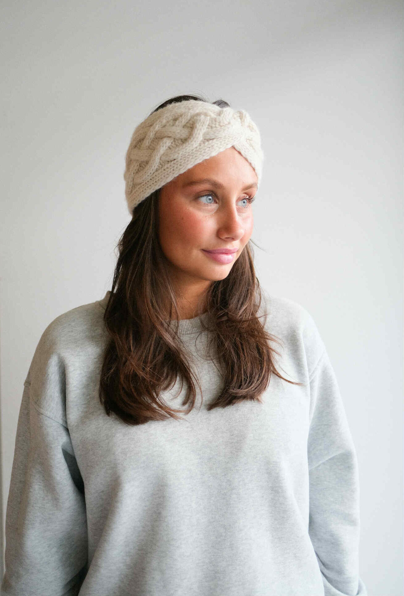 Snowdance headband knitting pattern - HipKnitShop Knitting pattern headband for women, cable knit, gift knitting for women