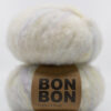 hand-dyed yarn BonBon pastel white brushed alpaca