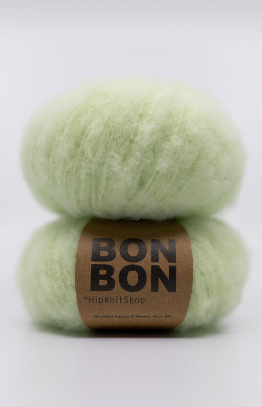 brushed alpaca bonbon light green pear color sorbet pastel green