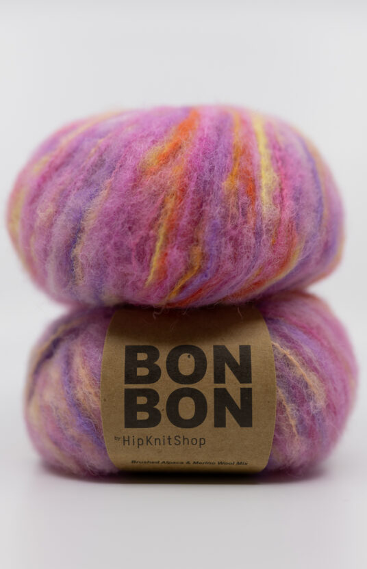 colorful yarn hand-dyed alpaca