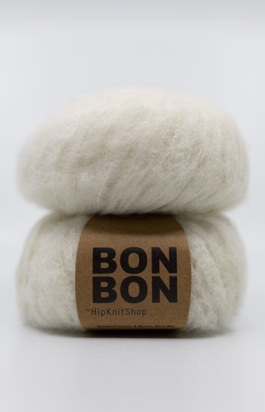 brushed alpaca white bonbon