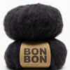 brushed alpaca yarn black bonbon soft yarn