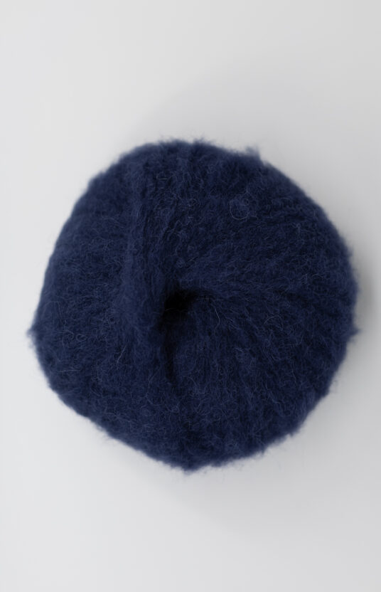 brushed alpaca yarn dark blue bonbon soft yarn