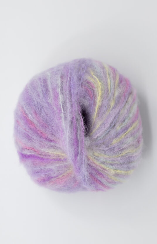 purple hand-dyed yarn bonbon