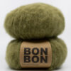 brushed alpaca yarn bonbon soft olive green dusty calm green color