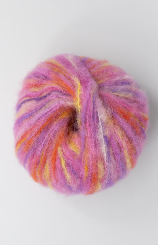colorful yarn hand-dyed alpaca