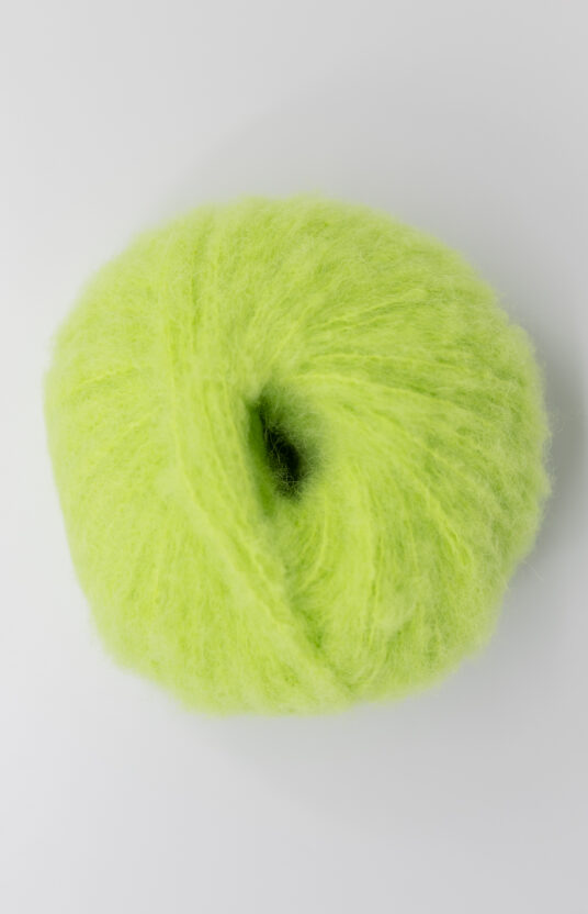 brushed alpaca bonbon light green pear color sorbet pastel green