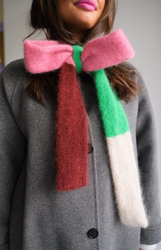thin scarf with stripes knitting pattern and yarn mohair scarf easy knit