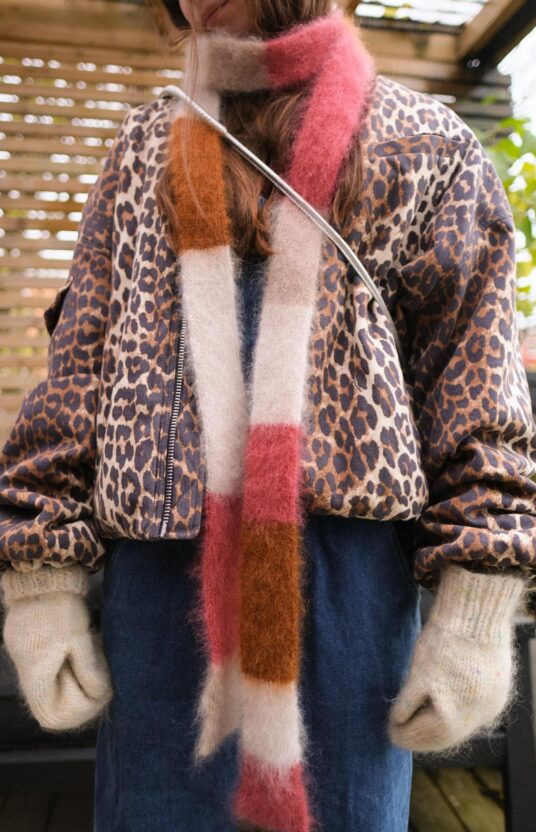 thin scarf with stripes knitting pattern and yarn mohair scarf easy knit