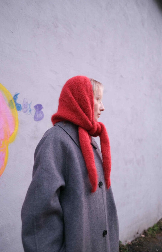 Knitting pattern shawl knitted hood pattern juicy scarf hoodie woman fluff mohair