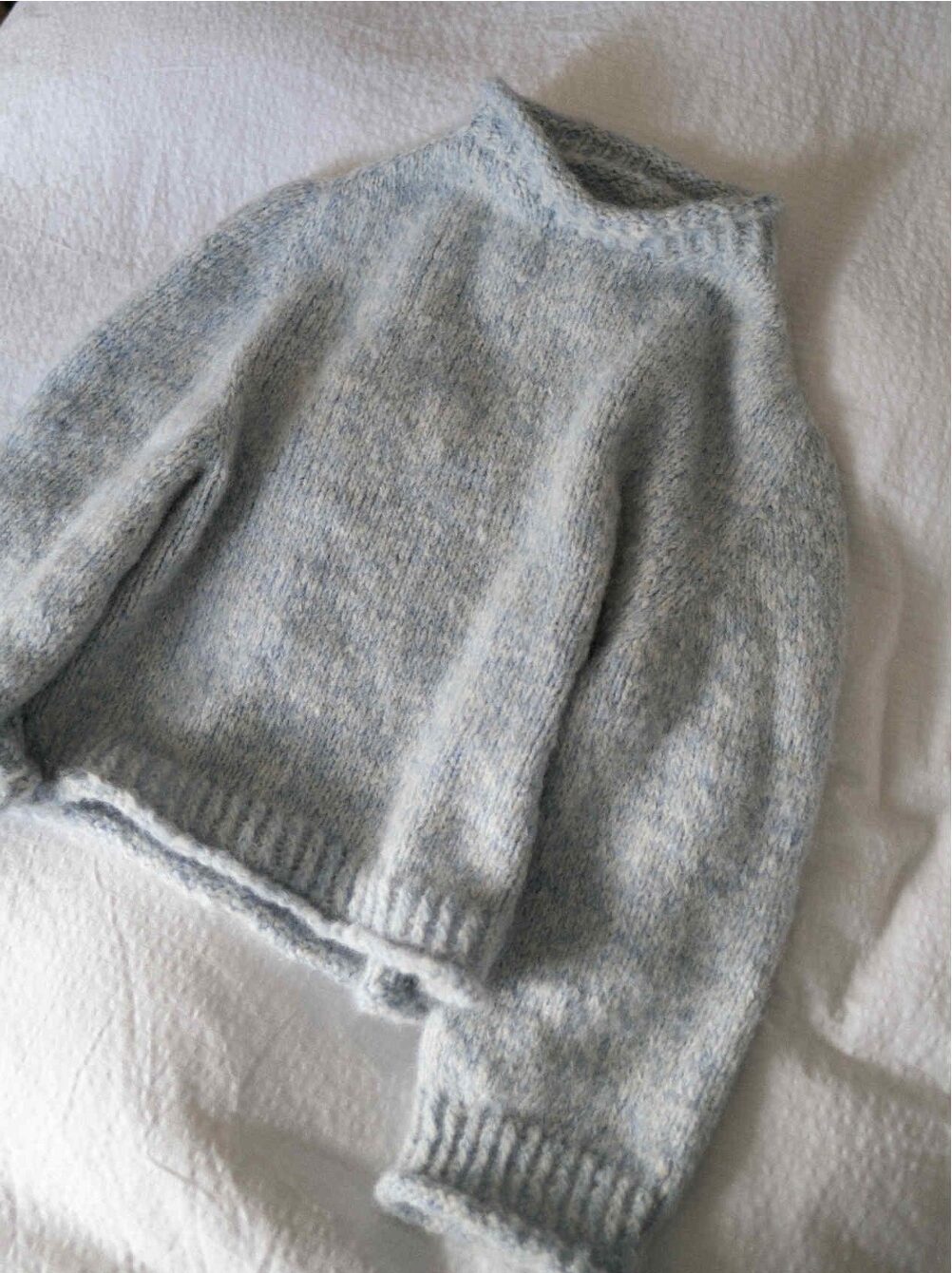 Bluebird Sweater Knitting Pattern - HipKnitShop Knitted sweater, speckled pattern, thick wool sweater for women. Colorful knit, hiking sweater, women's. Knitting pattern, women's sweater, warm.