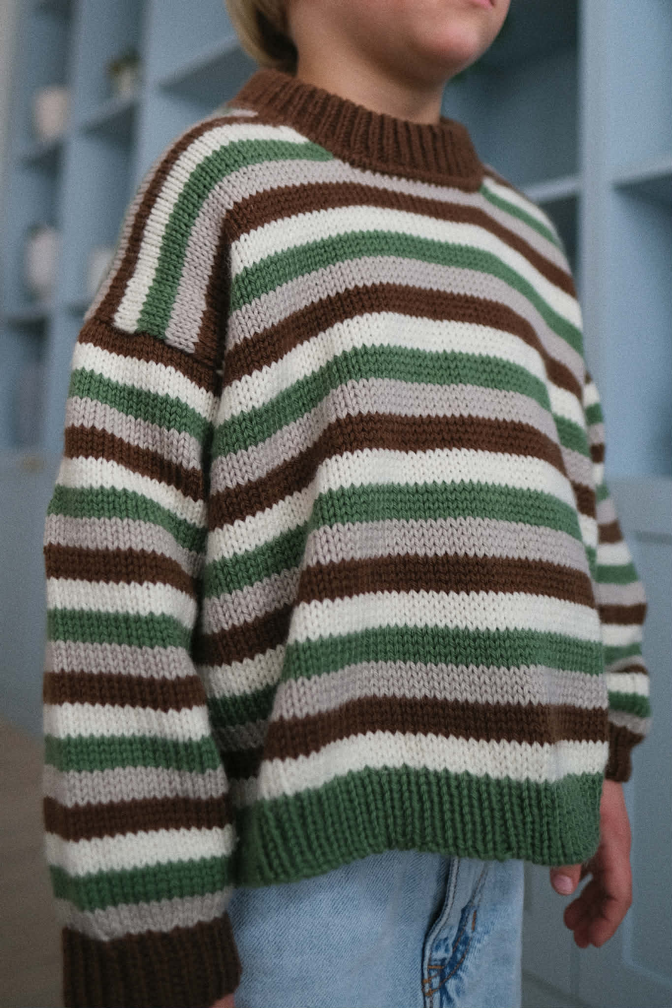 Atlas sweater knitting pattern kids - HipKnitShop knitting pattern kids sweater with striped. top down sweater kids in merino yarn. knitted swetar for boys knitted sweater for girls pattern